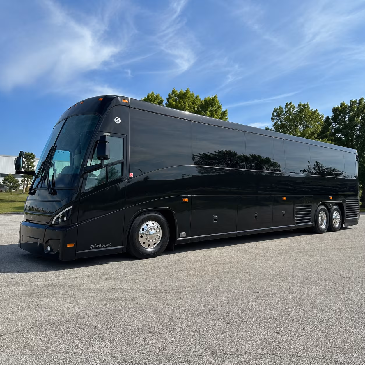 flower mound 47 passenger charter bus