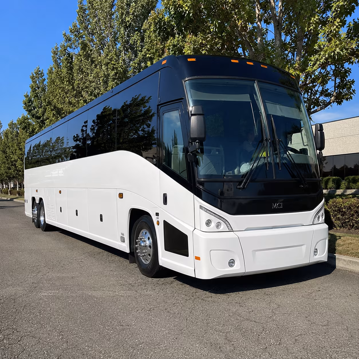 flower mound 50 passenger charter bus