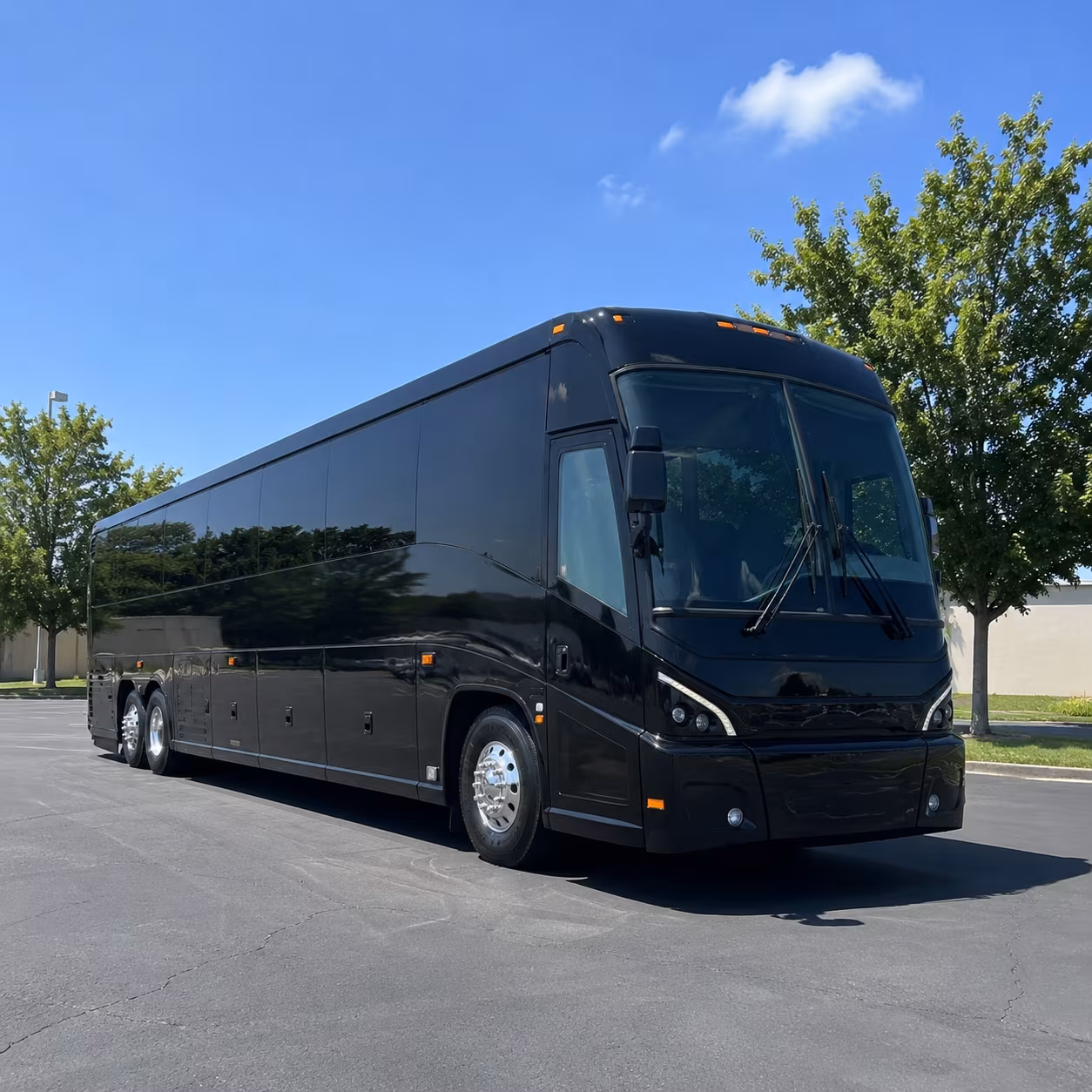 flower mound 56 passenger charter bus