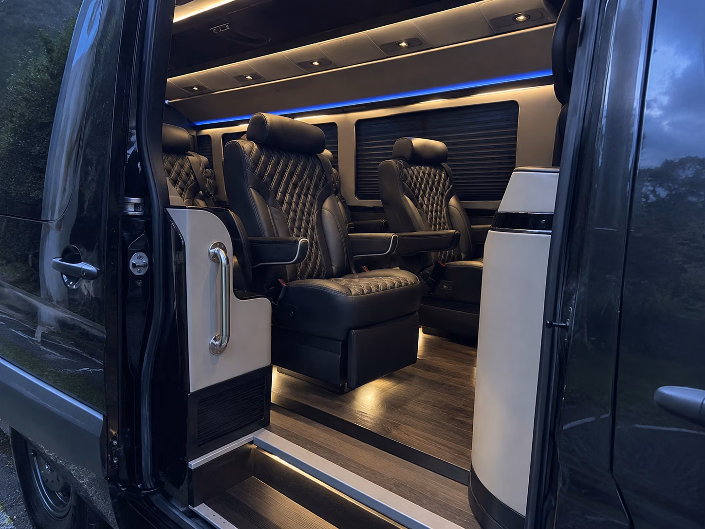 sprinter vans and minibuses for smaller flower mound prom groups