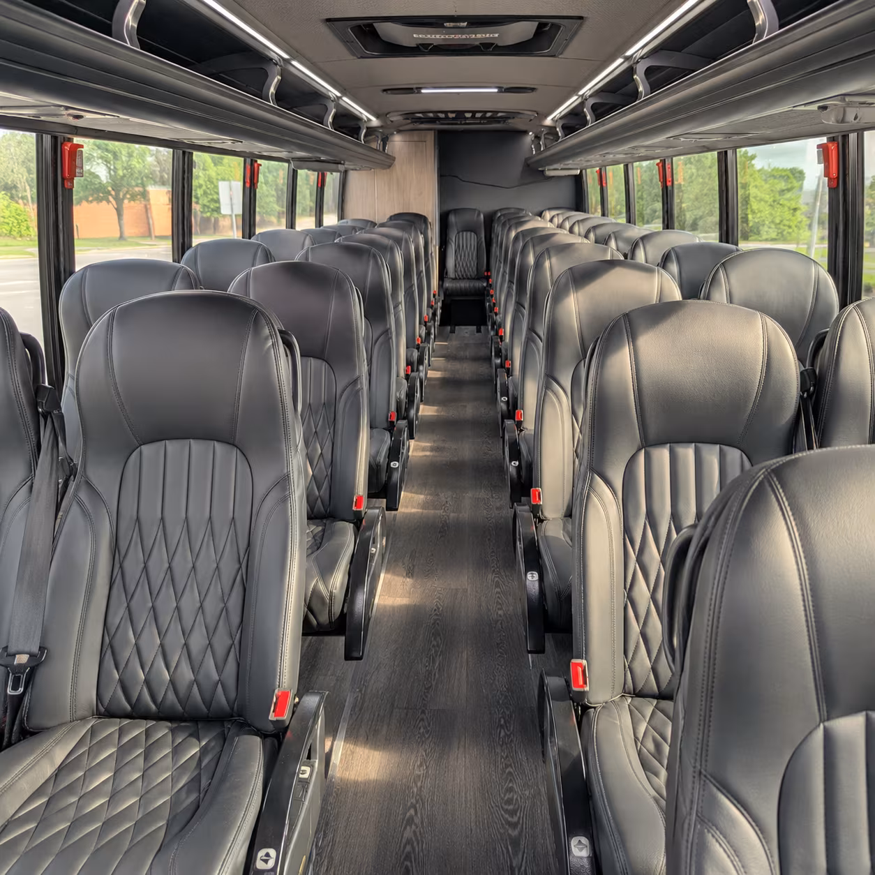 wedding shuttle buses that keep your flower mound celebration on schedule